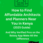 🏡 How to Find Affordable Architects and Planners Near You in Kenya