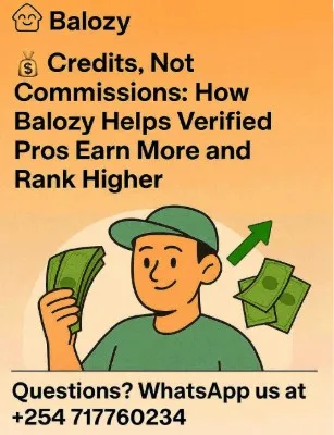 💰 Credits, Not Commissions: How Balozy Helps Verified Pros Earn More and Rank Higher
